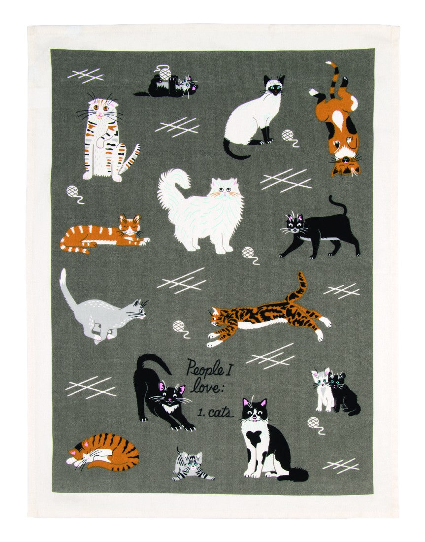 Tea Towel People I Love: Cats