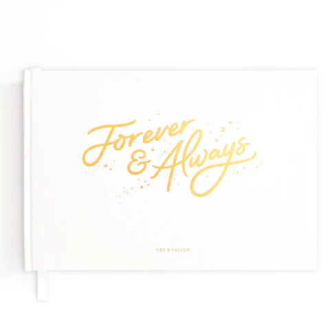 Forever And Always Wedding Guest Book