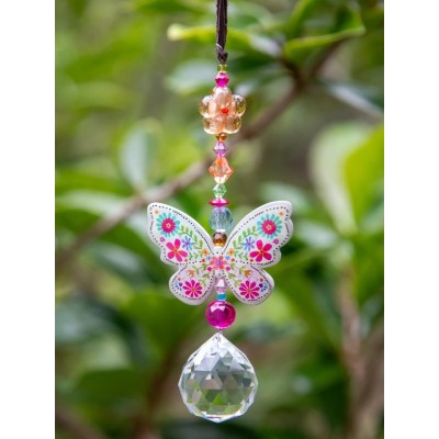 Sun Catcher Crystal Butterfly