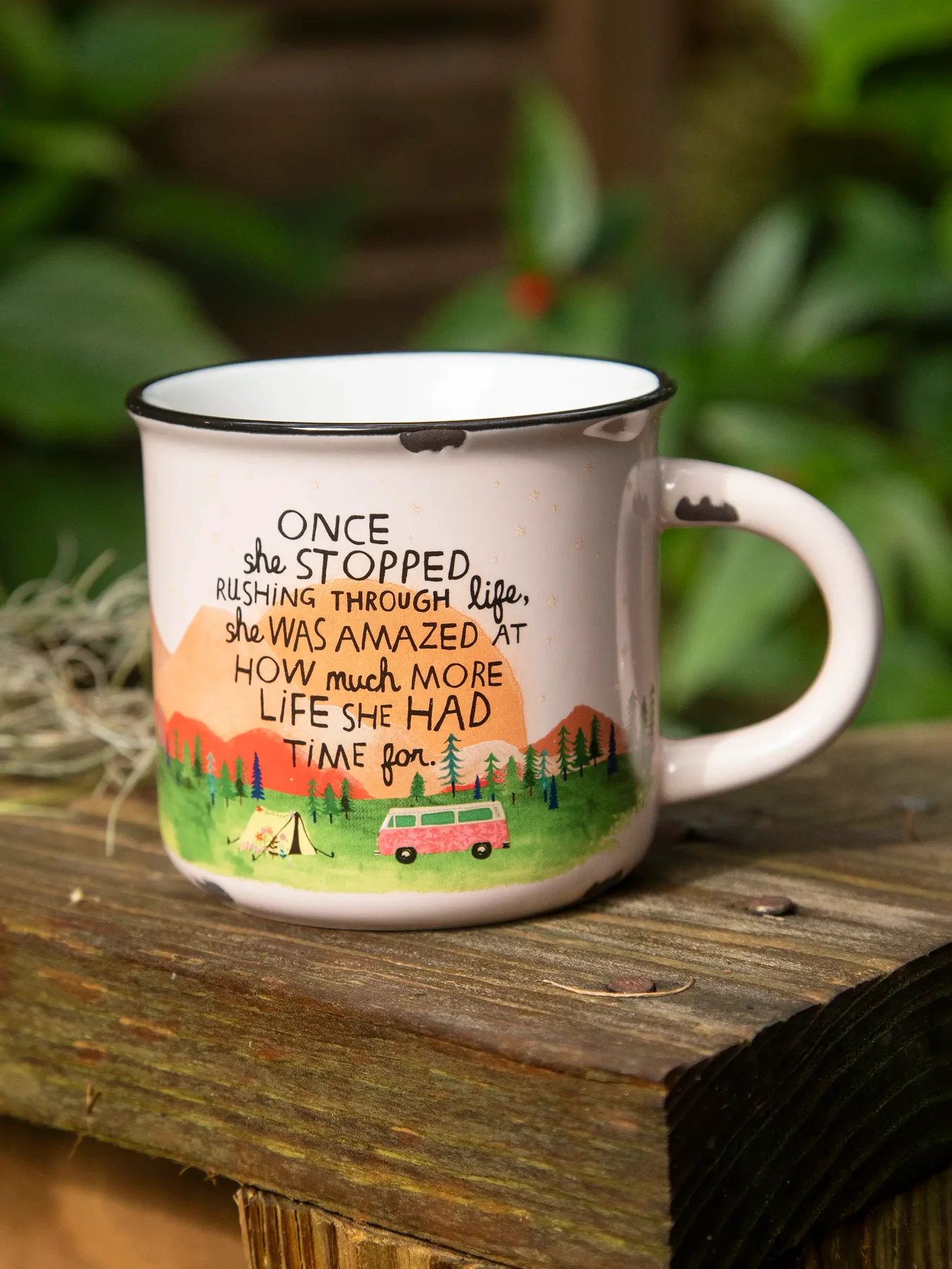 Camp Mug Coral Once She Stopped