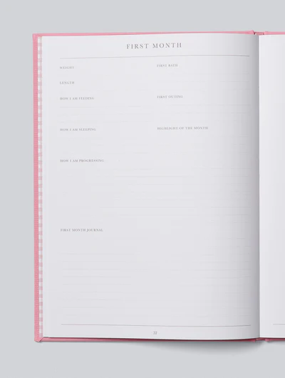 Baby Journal Birth To Five Pink