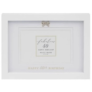 Jewelled 40th Frame 6x4