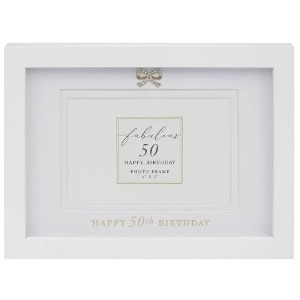 Jewelled 50th Frame 6x4
