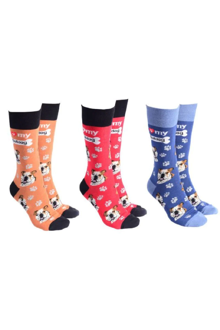 Dog Society Socks Bulldog