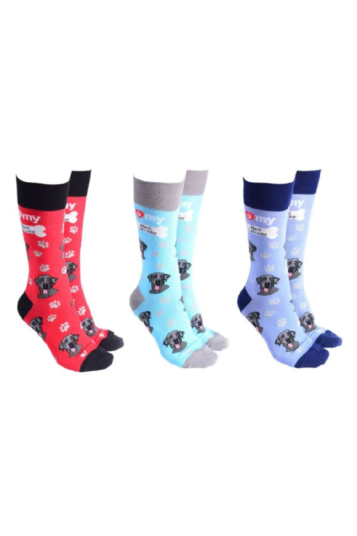 Dog Society Socks Black Labrador