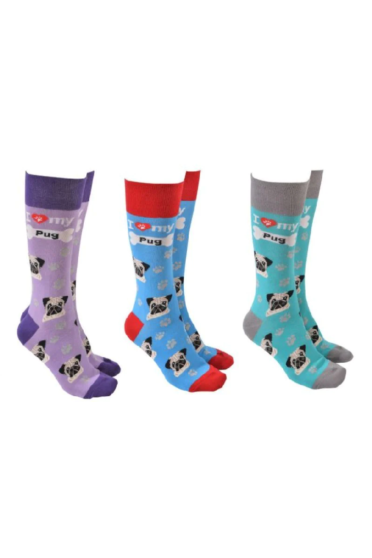 Dog Society Socks Pug