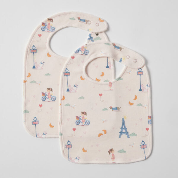 Bonjour Paris Jersey Bib Set Of 2
