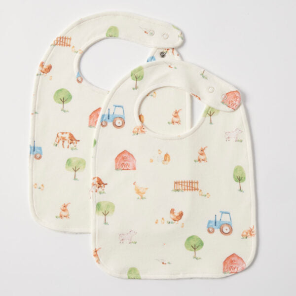 Barnyard Jersey Bib Set Of 2