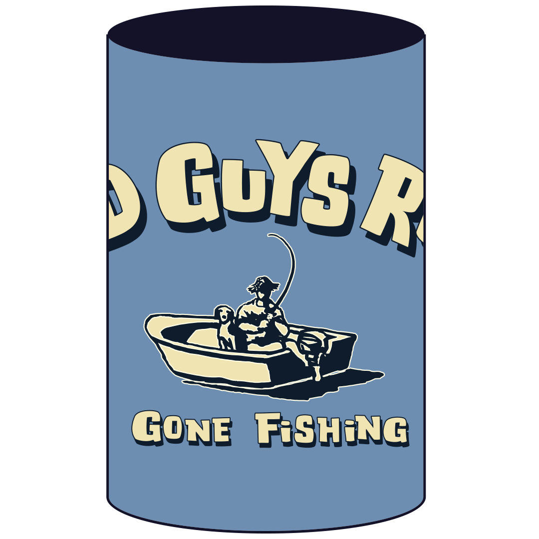 Gone Fishing Stubby Holder