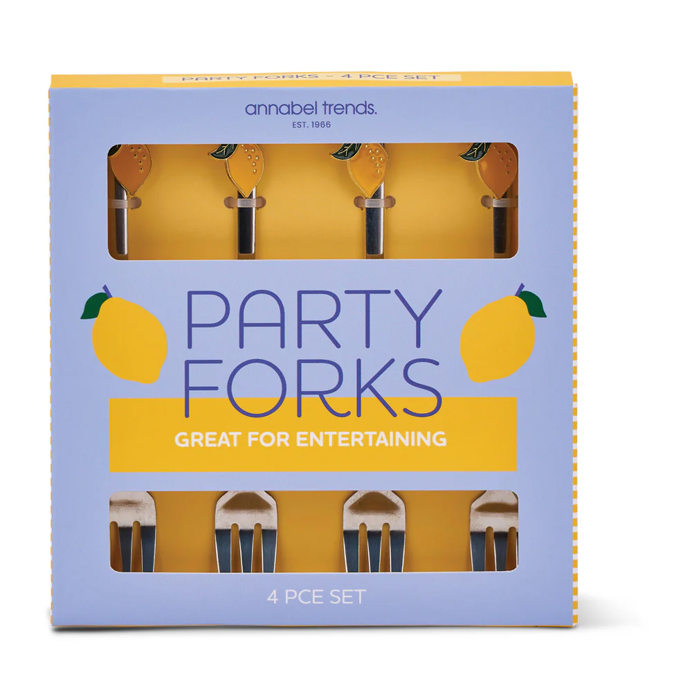 Party Fork - Lemons 4pc