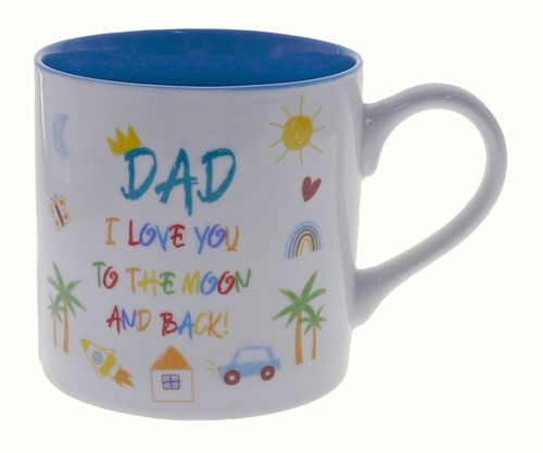 Dad Kid Art Love You Mug