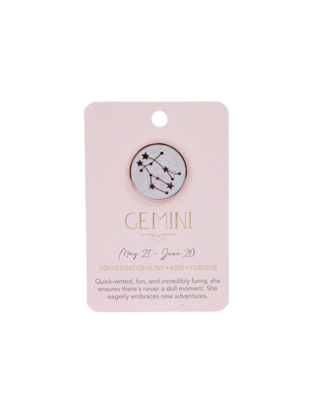 Gemini Keepsake Pin