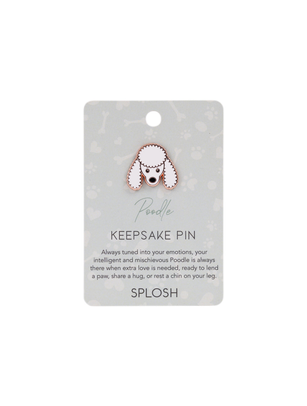 Poodle Keepsake Pin