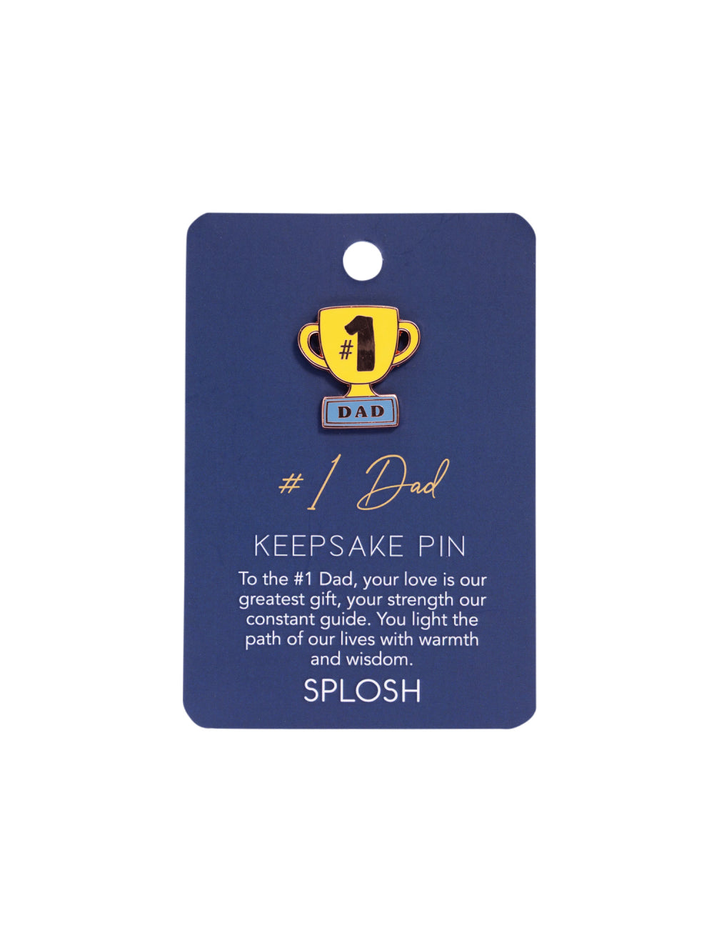Fathers Day #1 Dad Keepsake Pin