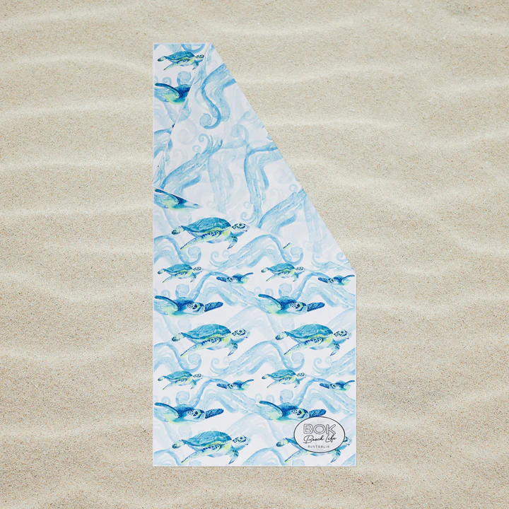Eco Sand Free Beach Towel Turtle Haven