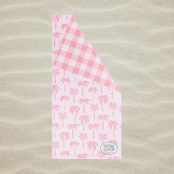 Sand Free Beach Towel- Blushing Palms