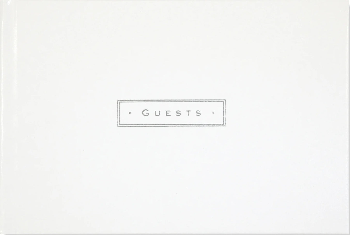 White Leather Guest Book