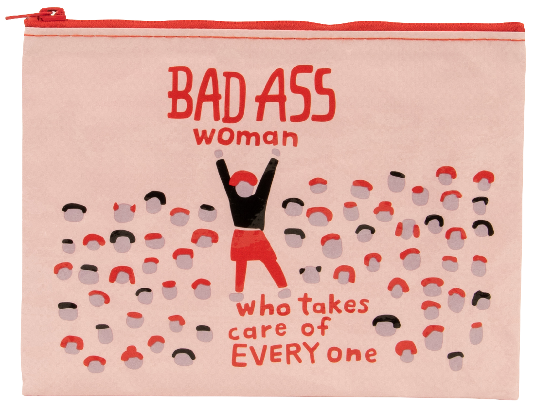 Bad Ass Woman Zipper Pouch