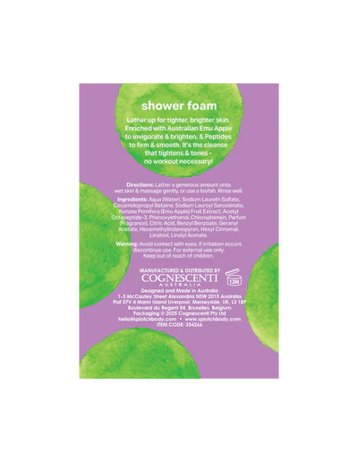 Splotch Body Emu Apple & Peptides Taut & Terrific Shower Foam