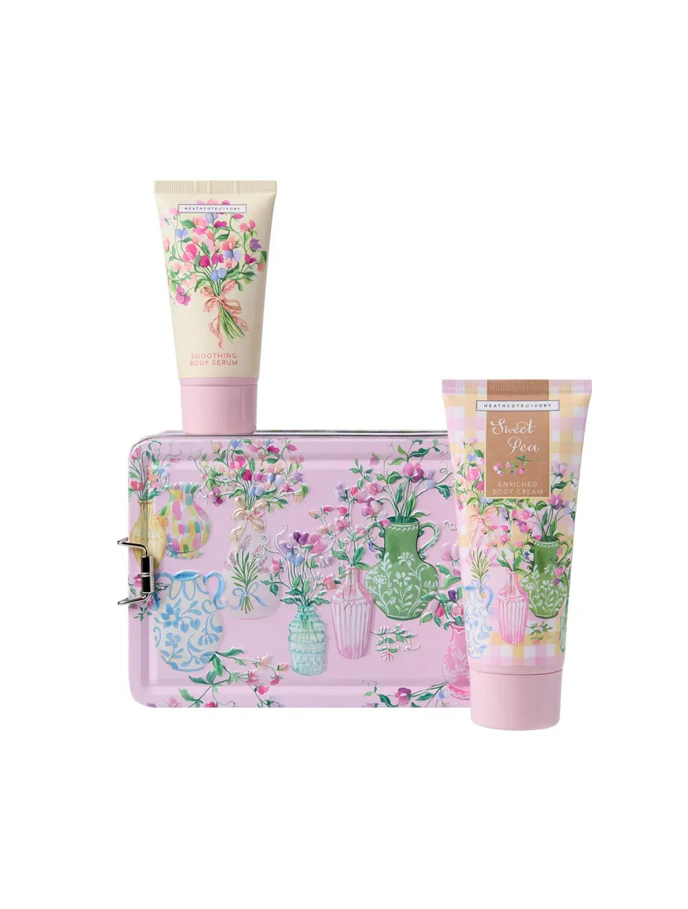 Heathcote & Ivory Sweet Pea Radiant Skin Essentials Tin
