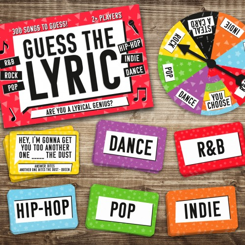 Guess The Lyric Card Game