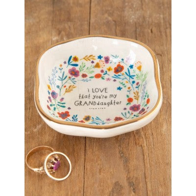 Antiqued Trinket Bowl Granddaughter