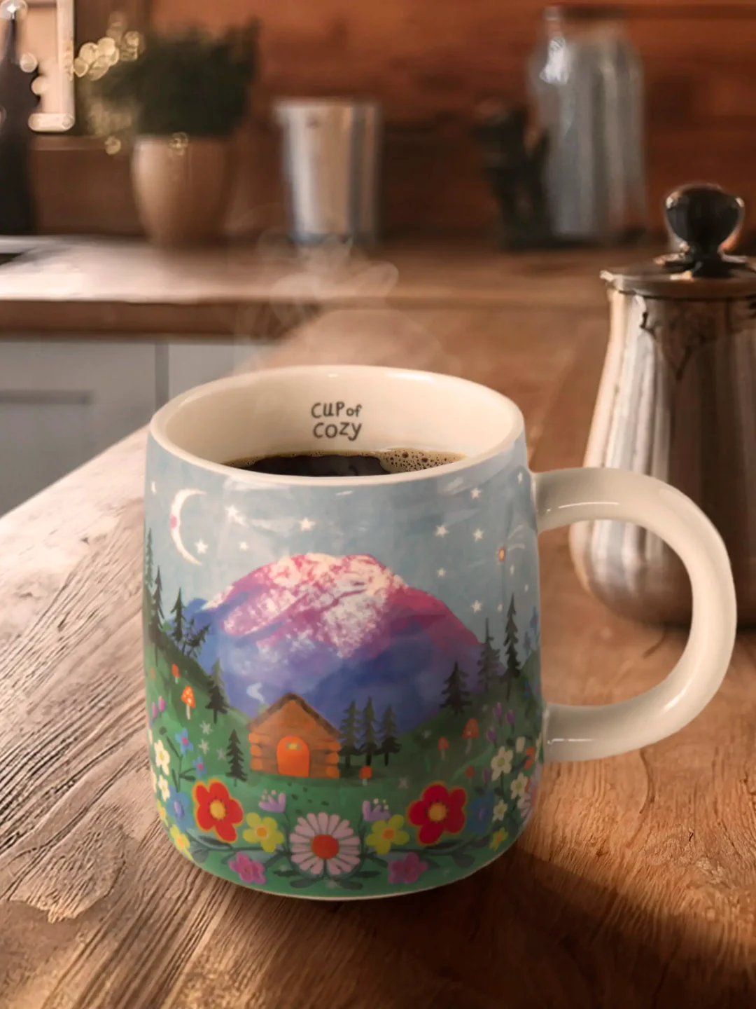 Stoneware Mug Cup Of Cozy Mountains