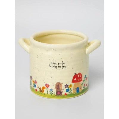 Crock Planter Medium Thank You 