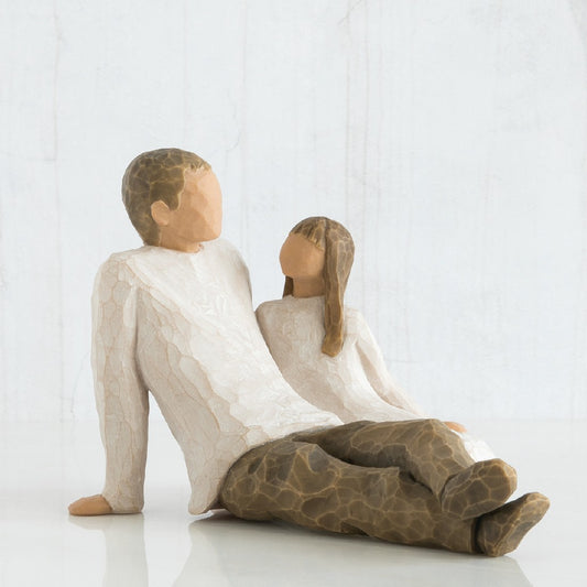 Wt Father And Daughter Figurine