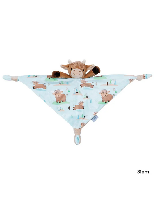 Mary Meyer Hetty Highland Cow Character Blanket
