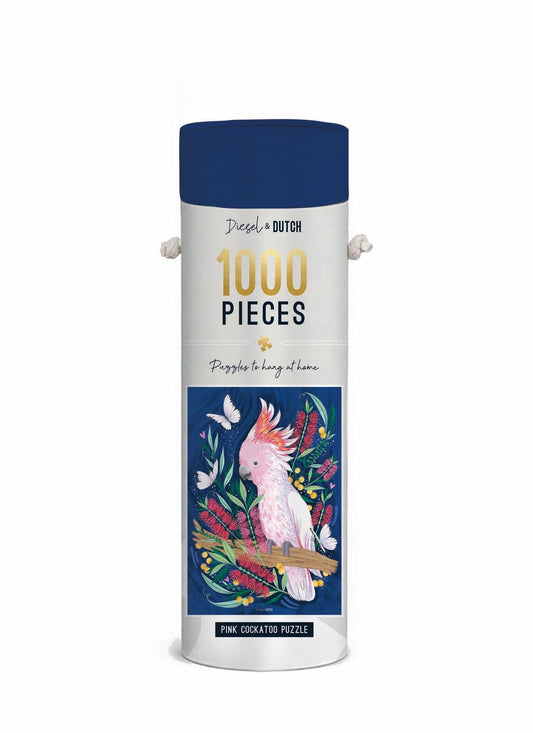 Pink Cockatoo 1000pc Wall Jigsaw Puzzle 