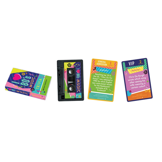 I Love 80s Music Trivia Card Game