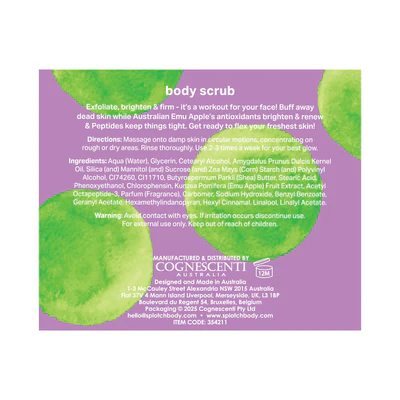 Splotch Body Get Buffed Body Scrub