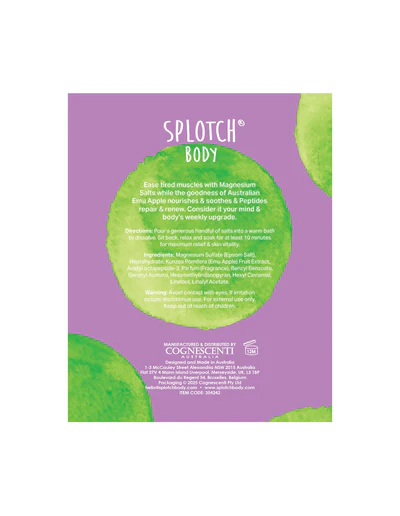 Splotch Body Emu Apple & Peptides Bath Salts