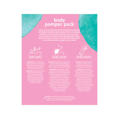 Splotch Body Shine Kit Body Pamper Pack