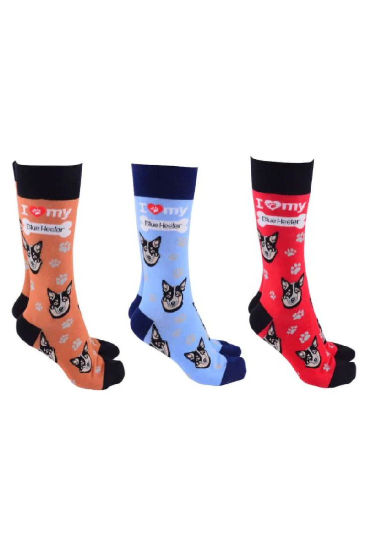 Dog Society Socks Blue Heeler