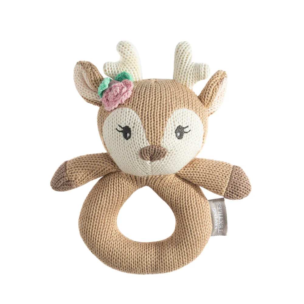 Knitted Rattle Ava The Fawn