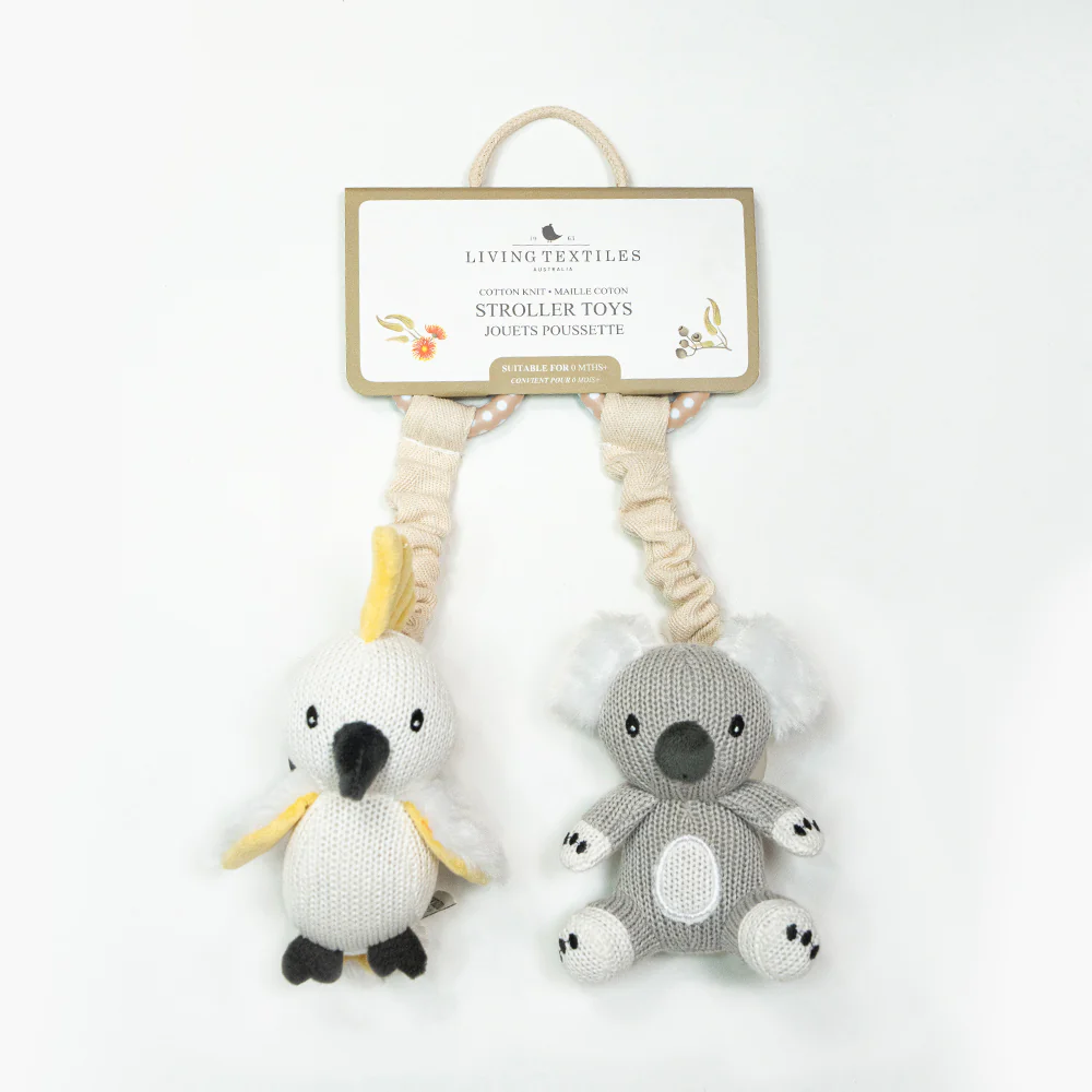 2pk Stroller Toy Koala & Cockatoo
