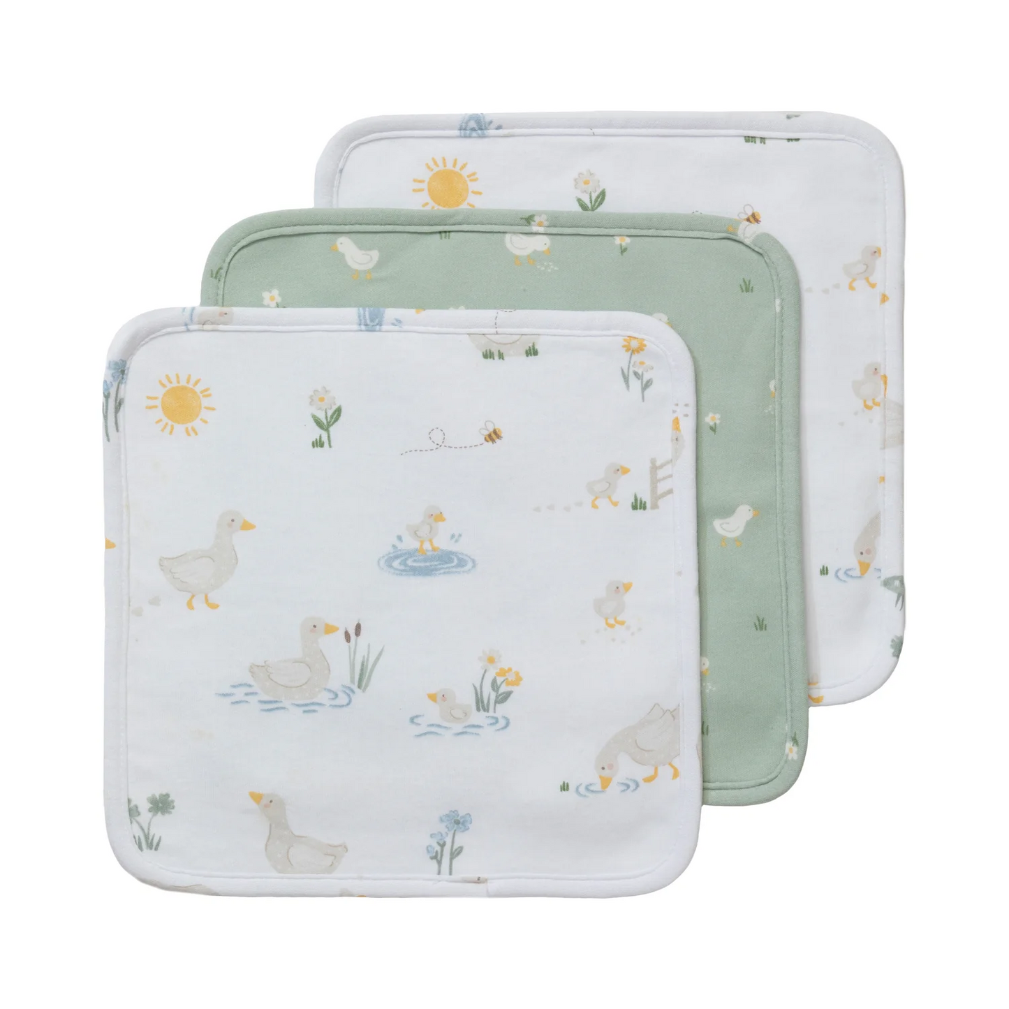 Wash Cloth 3pk - Goosey Goosey 