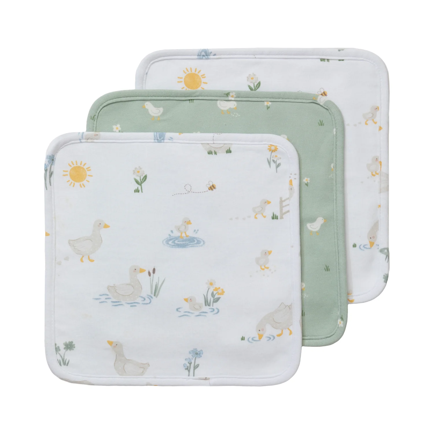 Wash Cloth 3pk - Goosey Goosey 