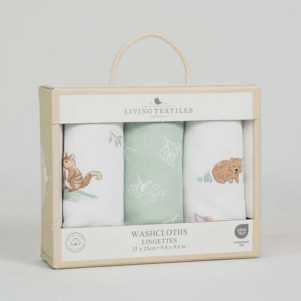 3pk Wash Cloths Australiana