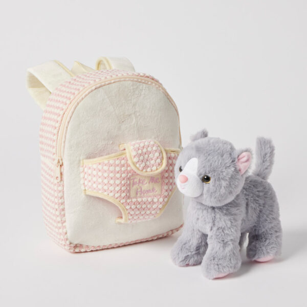 J&g Plush Kitten Take-me-home Backpack