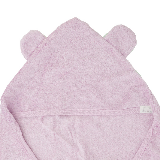 Hooded Towel Bear Lilac