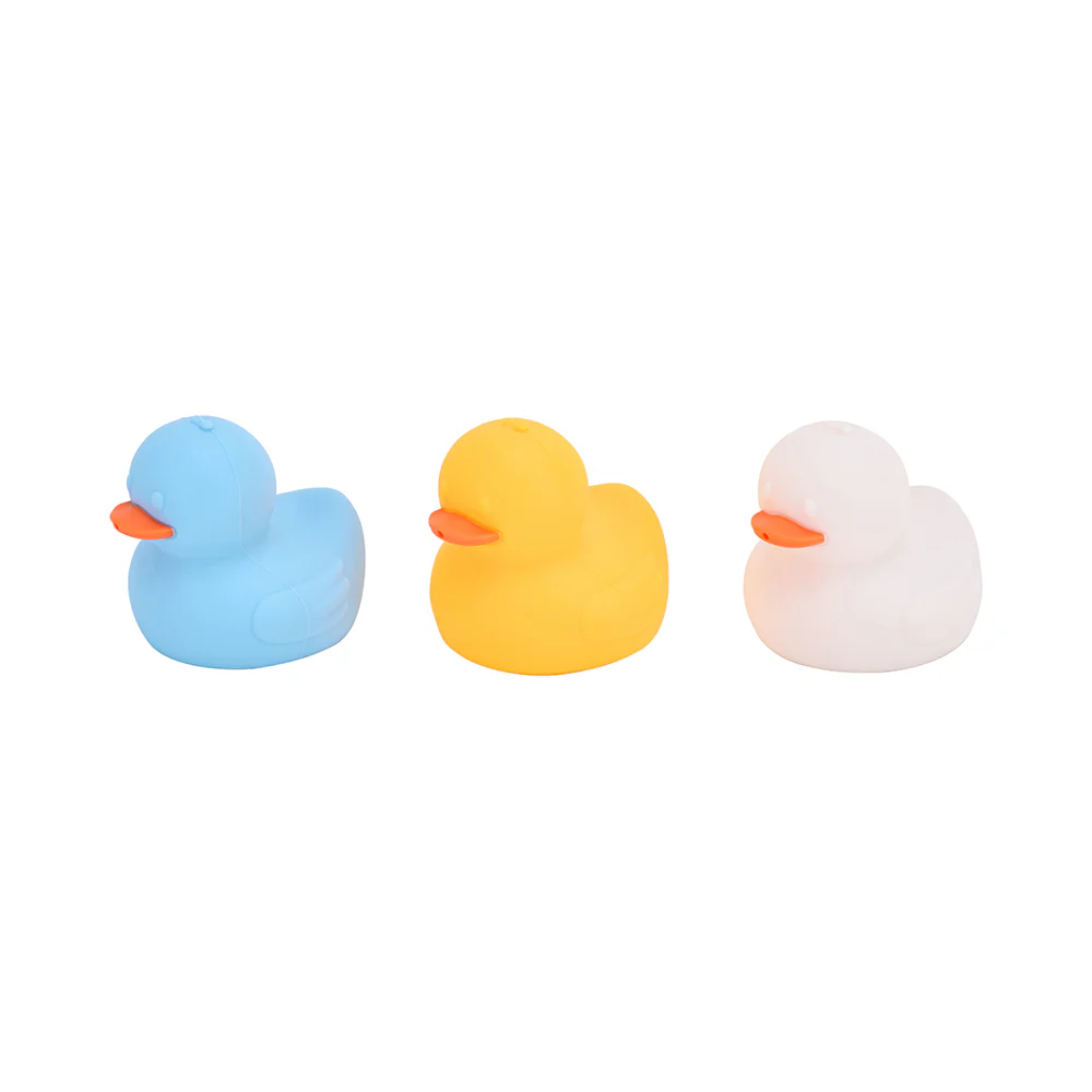 Silicone Squeezy Bath Toys Ducks 3pc