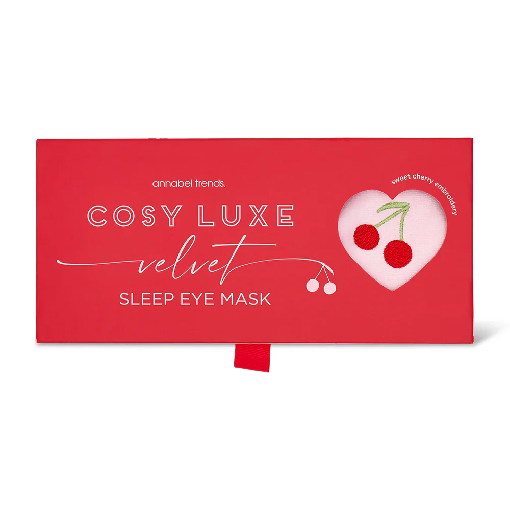Eye Mask Cosy Luxe - Cherry Velvet