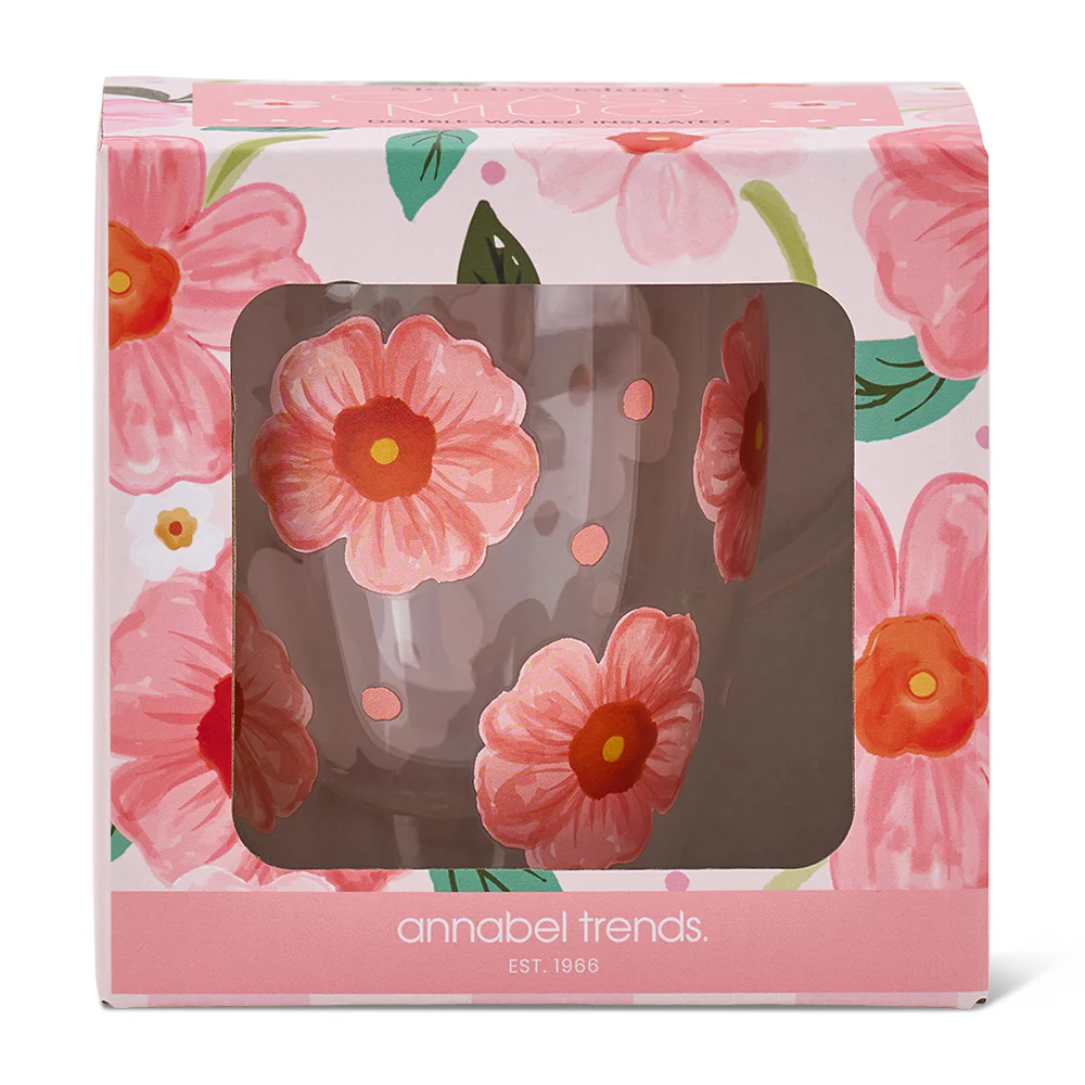 Meadow Blush - Double Wall Glass Mug 350mls