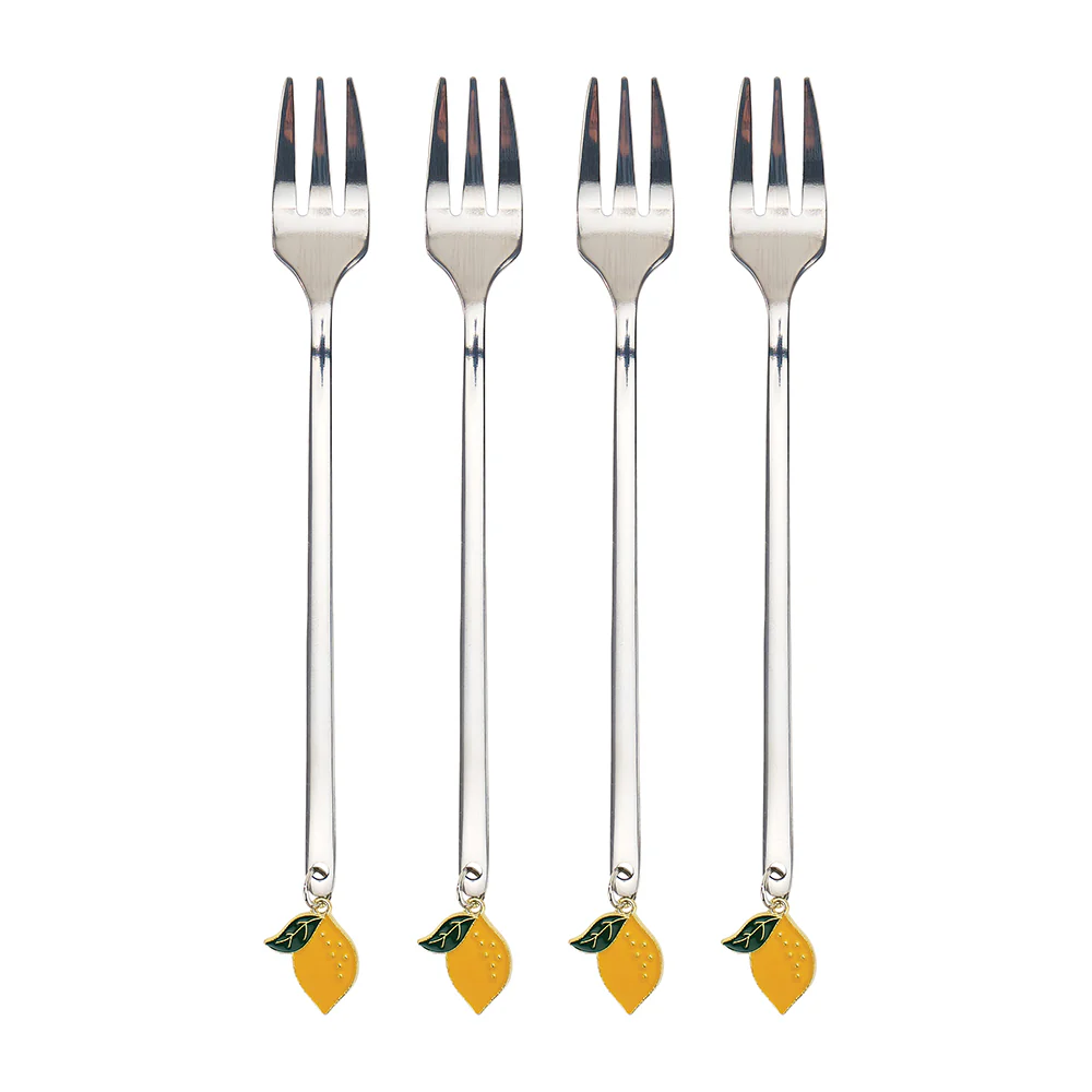 Party Fork - Lemons 4pc