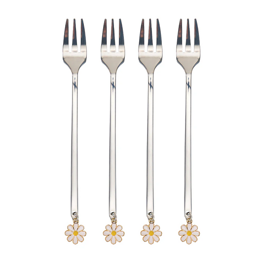 Party Fork - Daisies 4pc