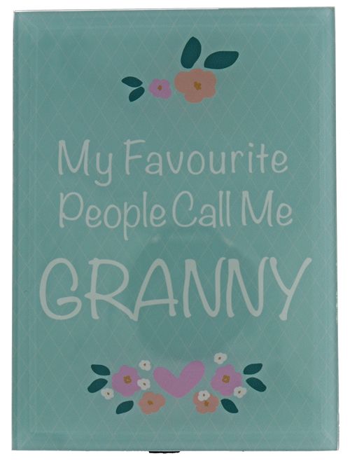 Glass Plaque Granny