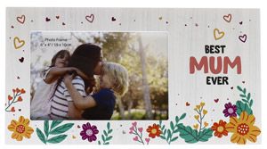 Best Mum Floral Heart 6x4 Frame